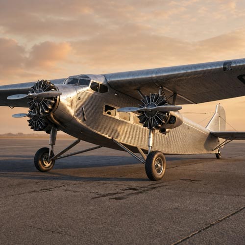 historic ford tri-motor airplane