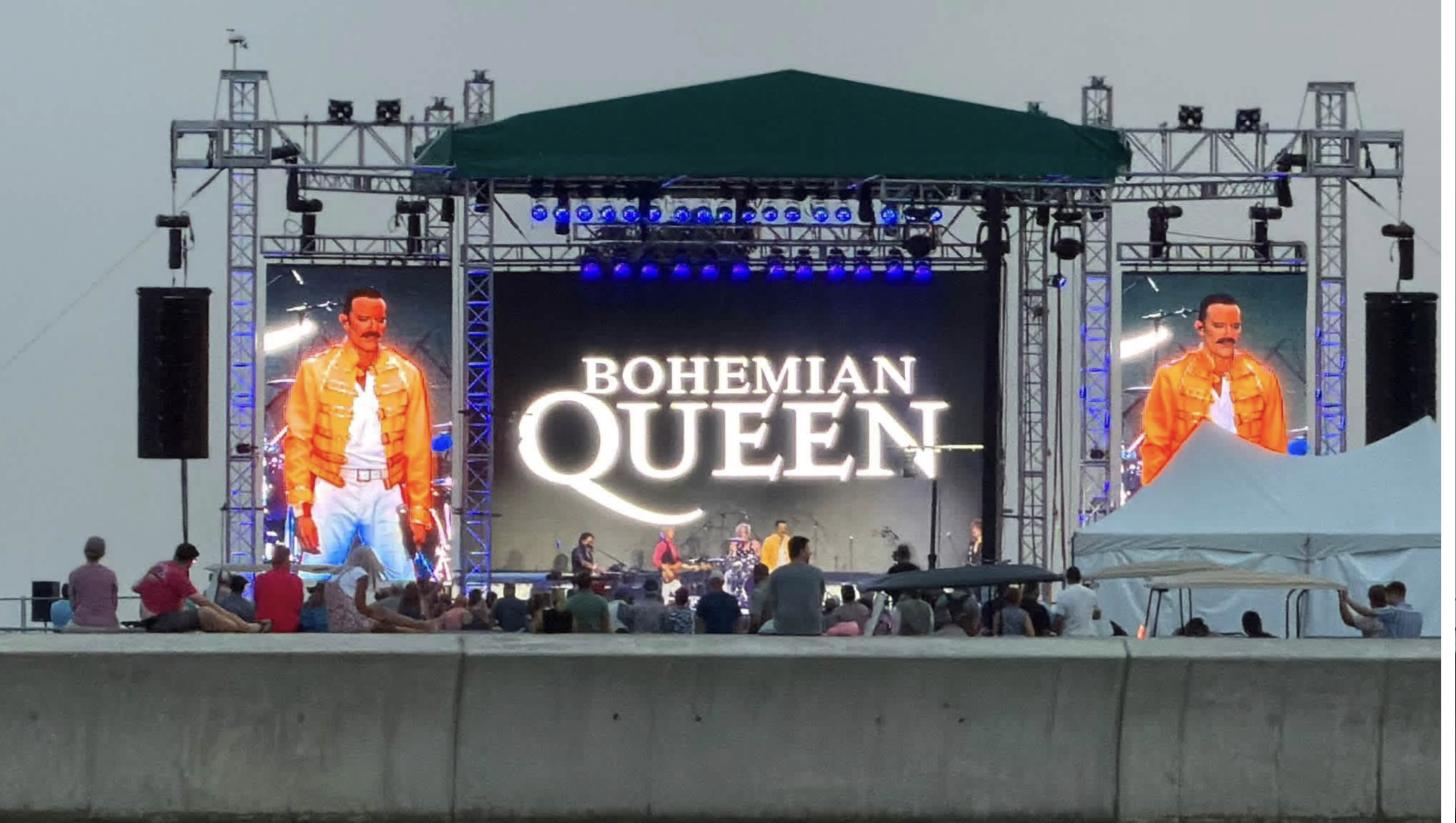 Bohemian Queen performing on the main stage Friday night